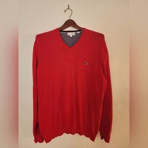 Lacoste Sweater - Red size L